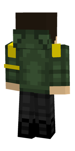 Black skin: body, back render