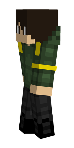 Black skin: body, left side render