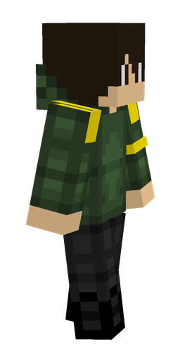 Black skin: body, right side render