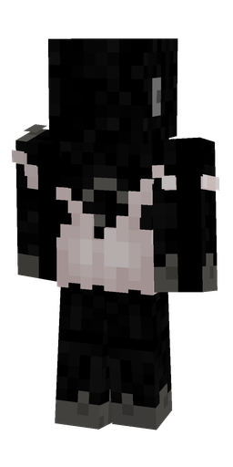 Black skin: body, back render