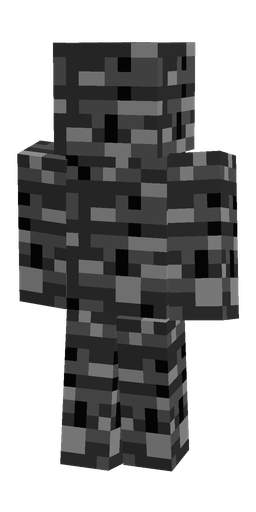Black skin: body, back render