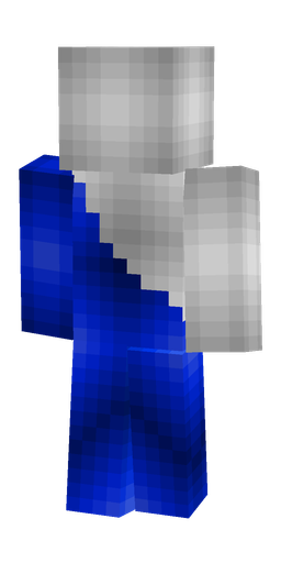Blue skin: body, back render