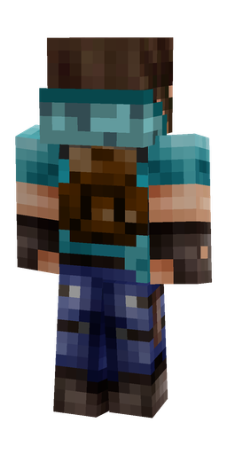 Black skin: body, back render