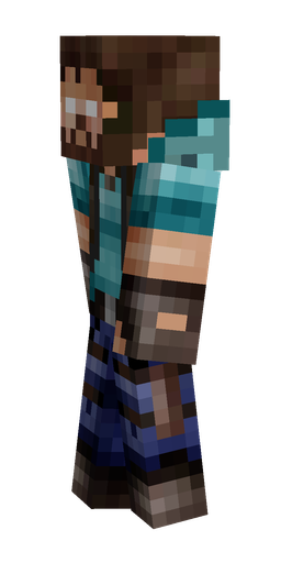 Black skin: body, left side render