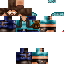 Black skin: raw texture render
