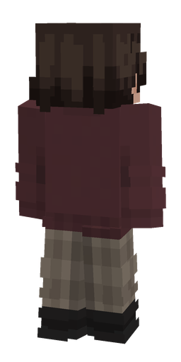 Black skin: body, back render