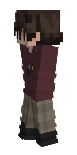 Black skin: body, left side render