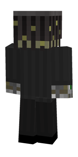 Black skin: body, back render