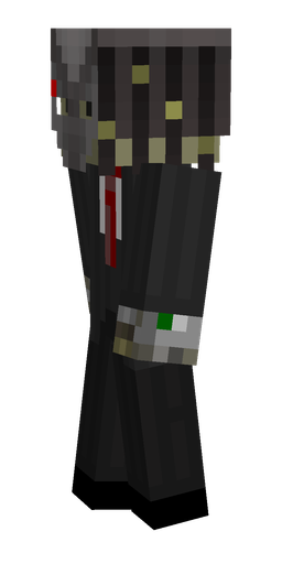 Black skin: body, left side render