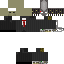 Black skin: raw texture render