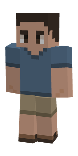 Blue skin: body, front render