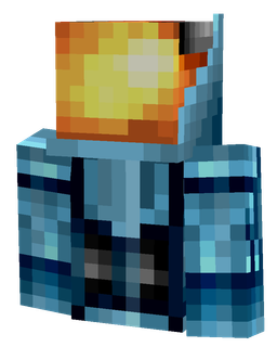 Blue skin: bust render