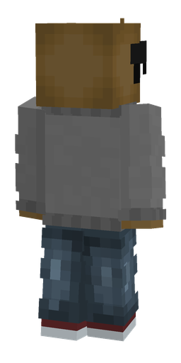 Blue skin: body, back render