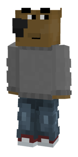 Blue skin: body, front render