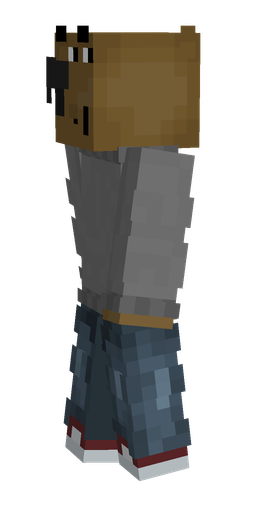 Blue skin: body, left side render