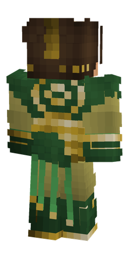 Brown skin: body, back render