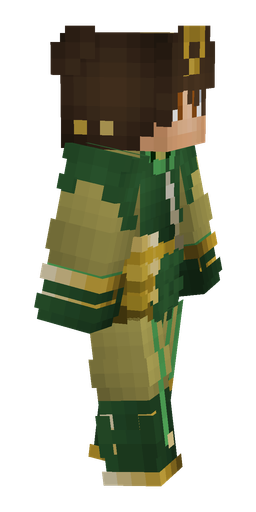 Brown skin: body, right side render