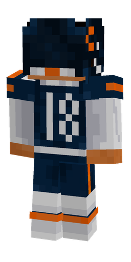 Black skin: body, back render