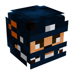 Black skin: head render