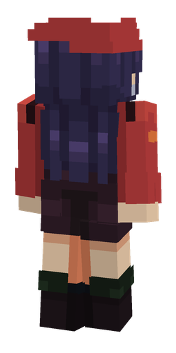 Blue skin: body, back render