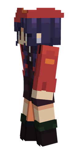 Blue skin: body, left side render
