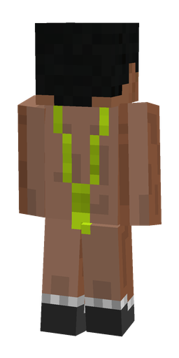 Black skin: body, back render