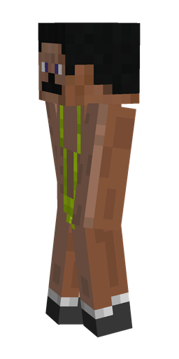Black skin: body, left side render