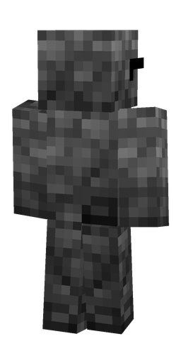 Black skin: body, back render