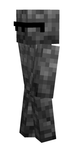 Black skin: body, left side render