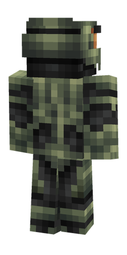 Black skin: body, back render