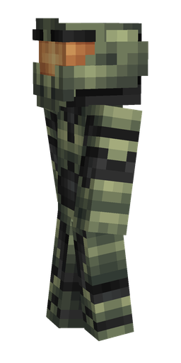 Black skin: body, left side render