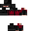 Black skin: raw texture render