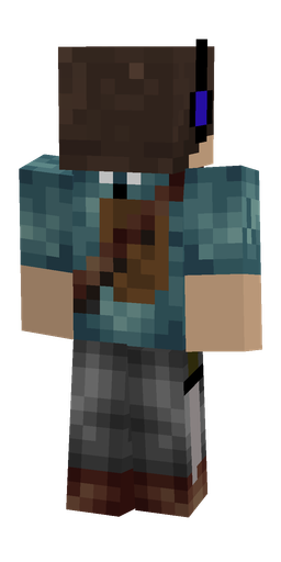 Black skin: body, back render