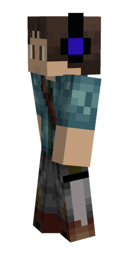 Black skin: body, left side render