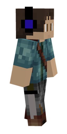 Black skin: body, right side render