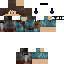 Black skin: raw texture render