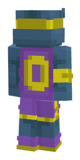 Blue skin: body, back render