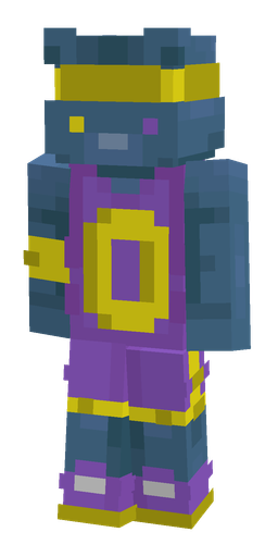 Blue skin: body, front render