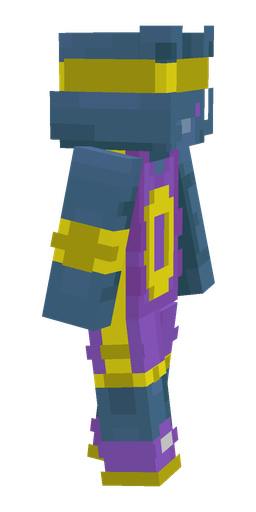 Blue skin: body, right side render