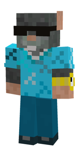Black skin: body, front render
