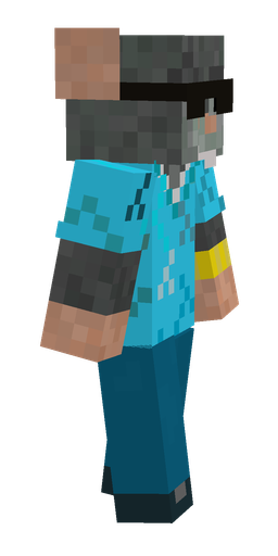 Black skin: body, right side render