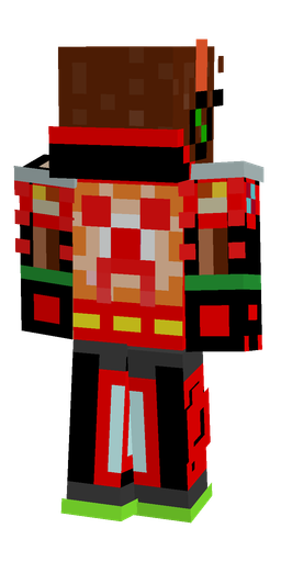 Black skin: body, back render