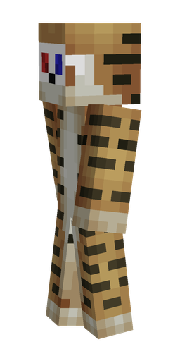 Brown skin: body, left side render