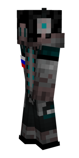Black skin: body, left side render