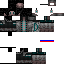 Black skin: raw texture render