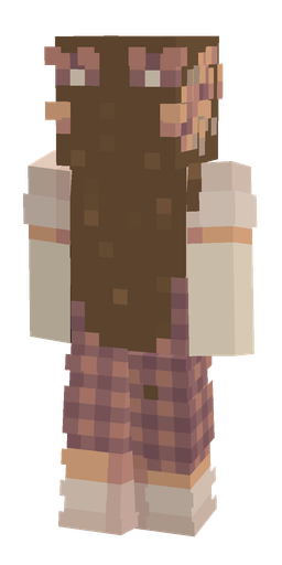 Brown skin: body, back render