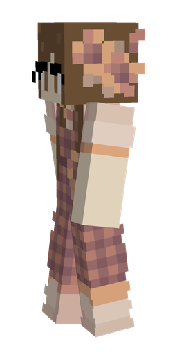 Brown skin: body, left side render