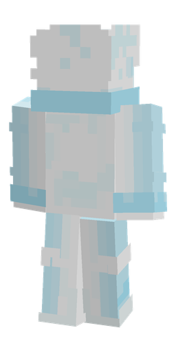Blue skin: body, back render