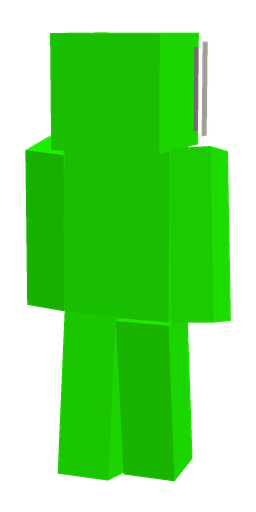 Green skin: body, back render