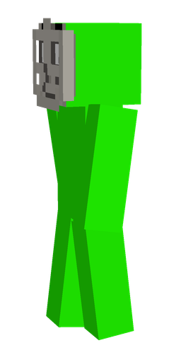 Green skin: body, left side render